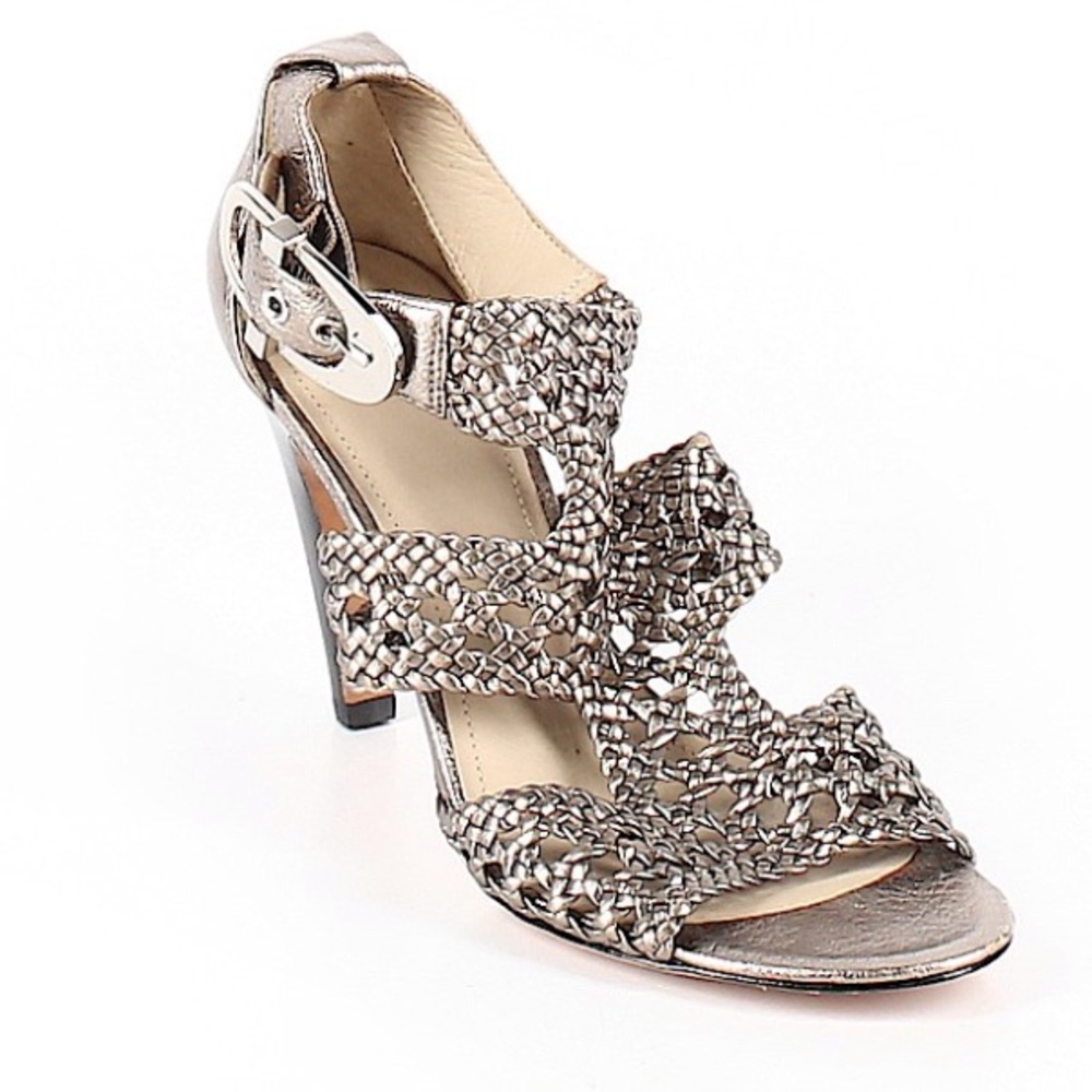 Joan & David Silver Heels, Women’s 8M